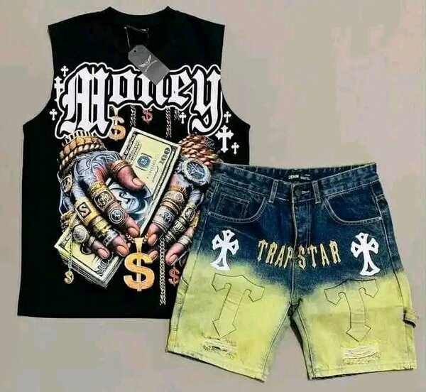 Ensemble homme : débardeur et shorts Trapstar