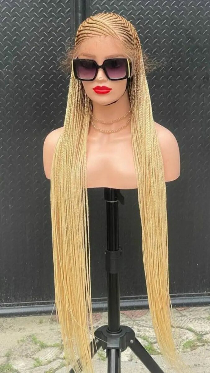 Perruque tressée longue élégante