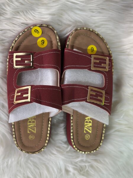 Sandales confortables rouges