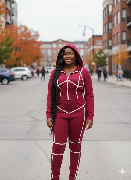 Ensemble de jogging bordeaux