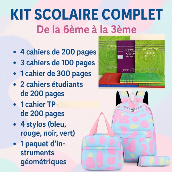 Kit scolaire complet