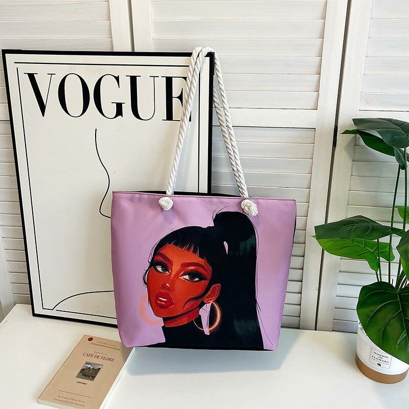 Sac à main imprimé artistique