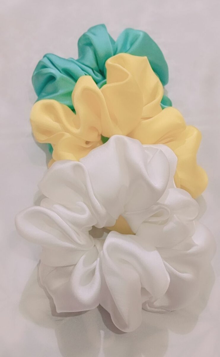 Silk Scrunchies  (Pack of 10)