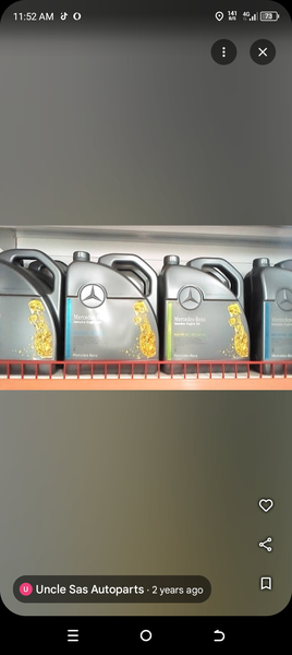Mercedes Benz full synthetic oil