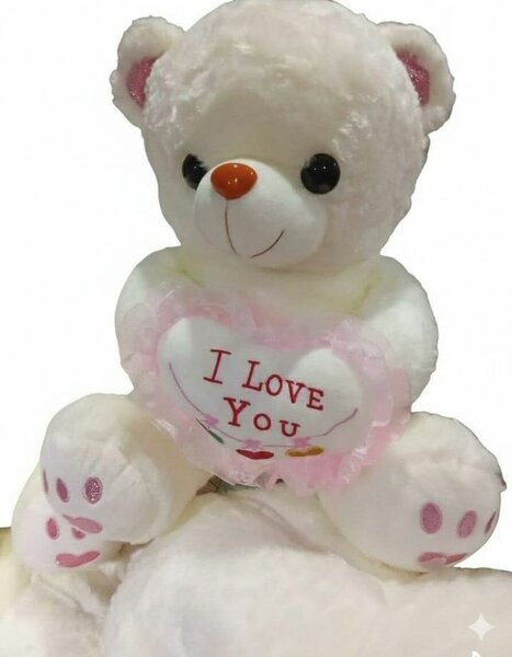 Ours en peluche avec coeur 'I love you'