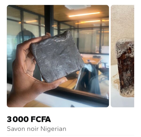 Savon noir nigérian naturel