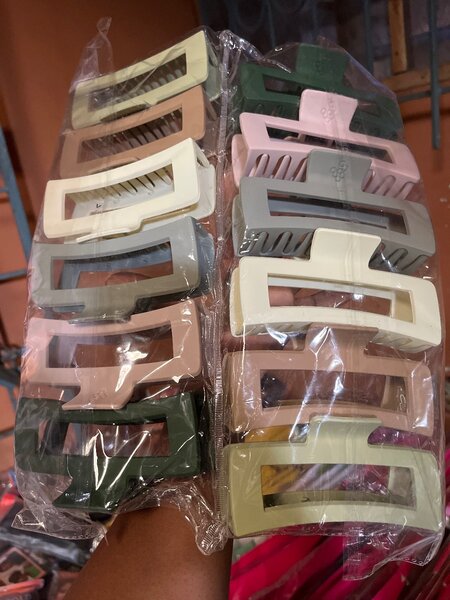 Pinces à cheveux colorées XL