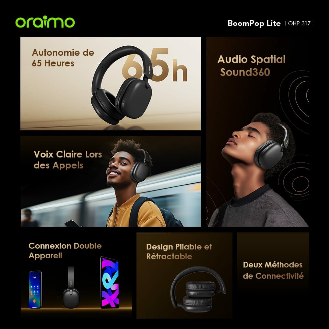 Oraimo BoomPop Lite Headphones