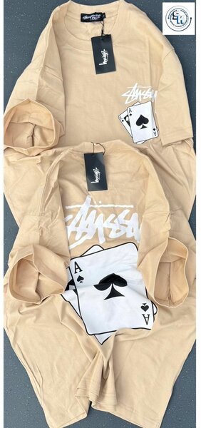 T-shirt Stüssy homme beige