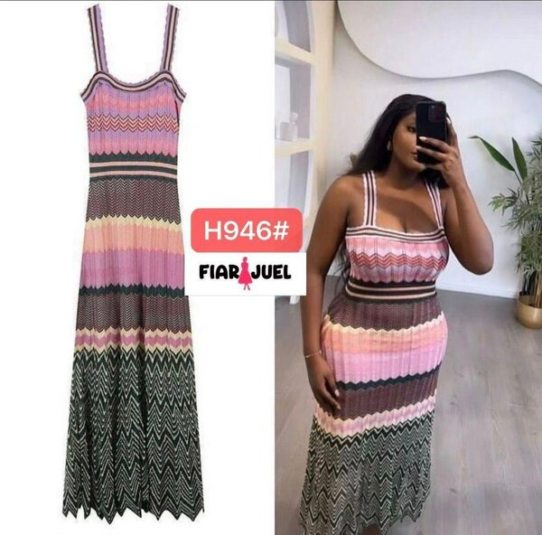 Robe longue bohème colorée