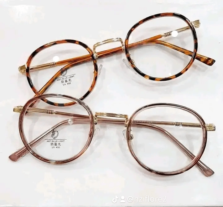 Lunettes rondes anti-lumière bleue