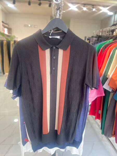 Zip up Polo neck shirt