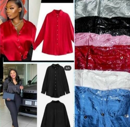 Chemisier en satin élégant