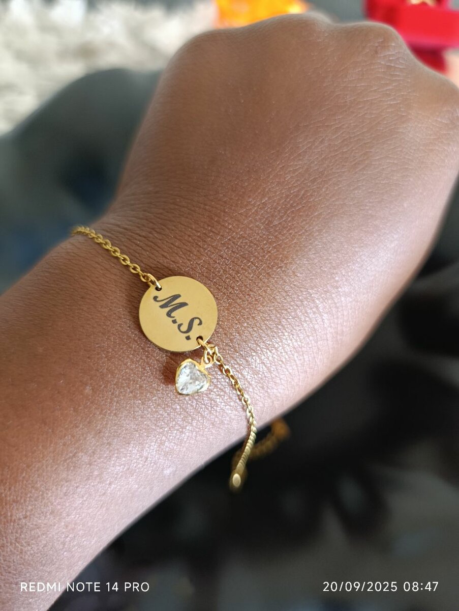 Bracelet personnalisé gravé