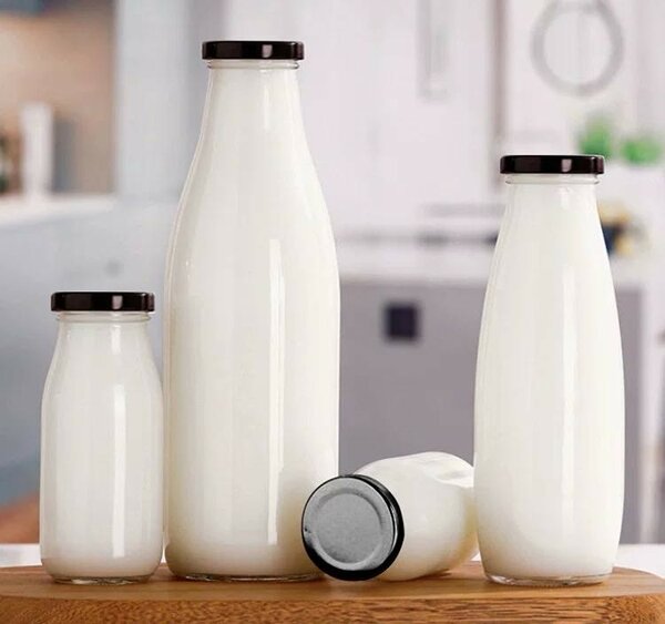 Juice glass bottles, jars,