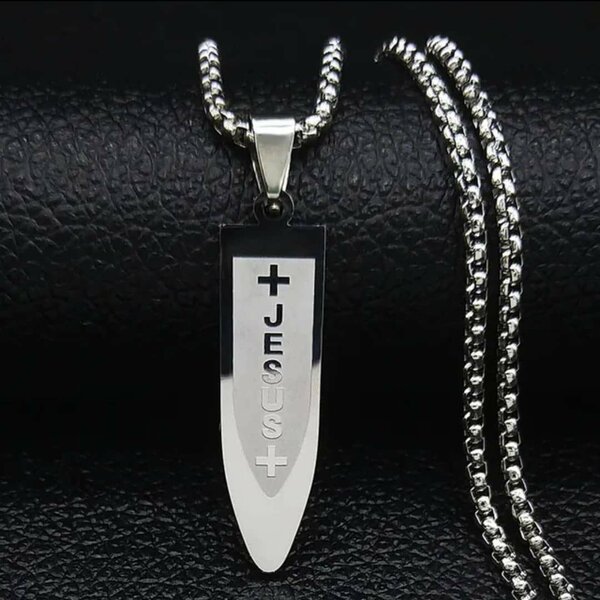 Pendentif Croix Acier Inox
