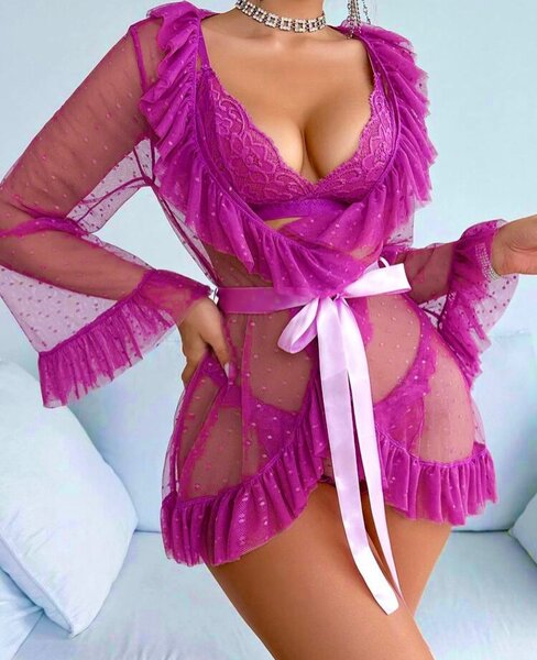 3 piece lingerie set