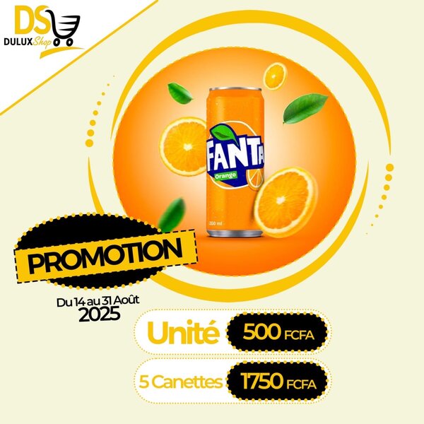 Fanta Orange Canette Promo