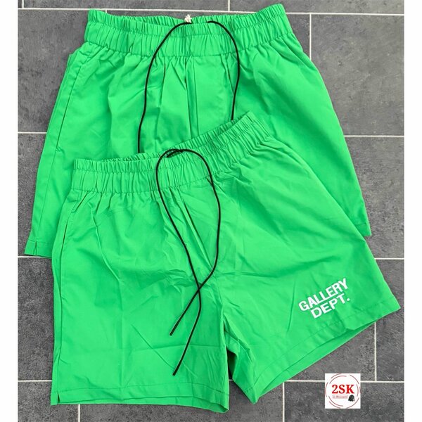 Short de bain vert homme