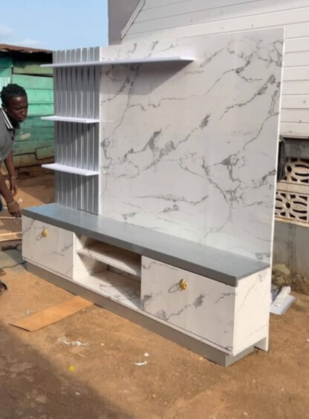 Meuble TV marbré moderne