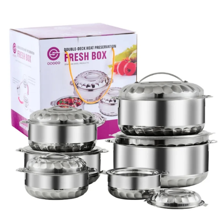 Set de boîtes de conservation en acier inoxydable