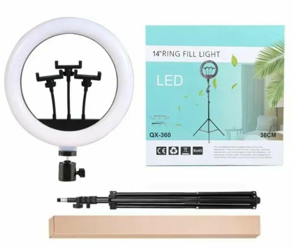 Lampe Anneau LED 14 Pouces avec Télécommande