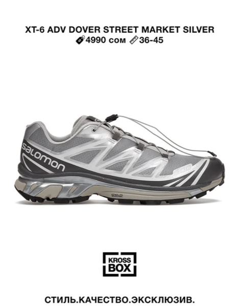 XT-6 Adv Dover Street Market Silver
