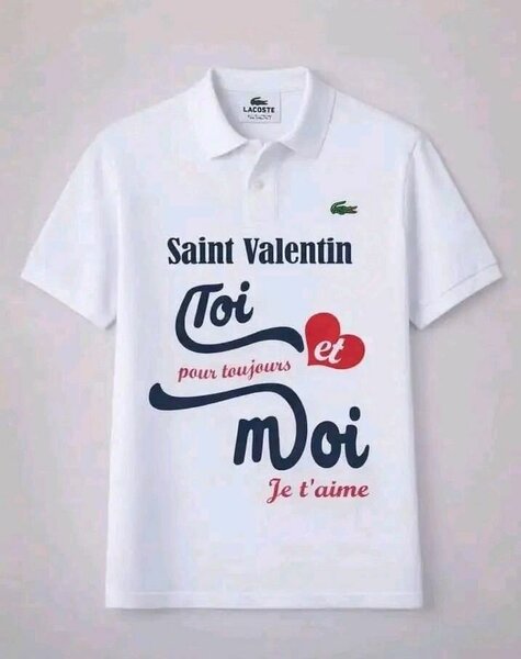 Polo Lacoste Saint Valentin Toi et Moi
