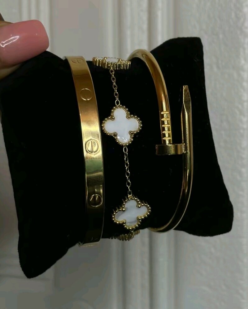 Gold Plated Bracelets Set