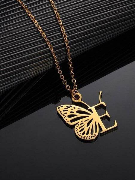 Collier papillon en or
