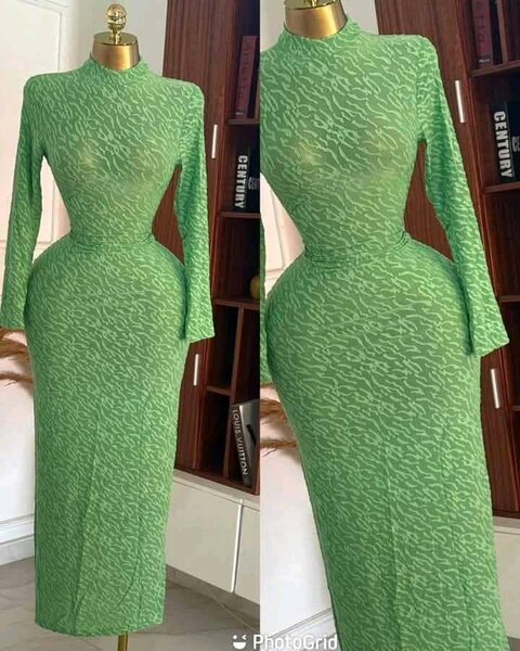 Robe moulante verte élégante