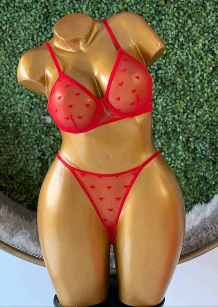 Ensemble Lingerie Rouge Dentelle