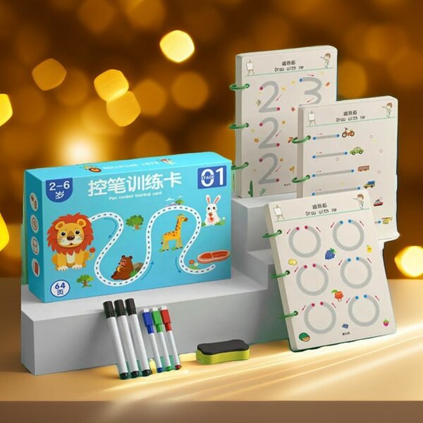 Cahier d'exercice magique A4; préscolaire, maternelle, cp1