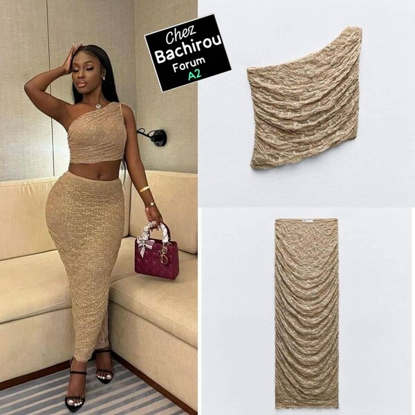 Robe asymétrique élégante