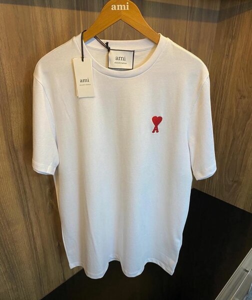 T-shirt blanc AMI Paris homme