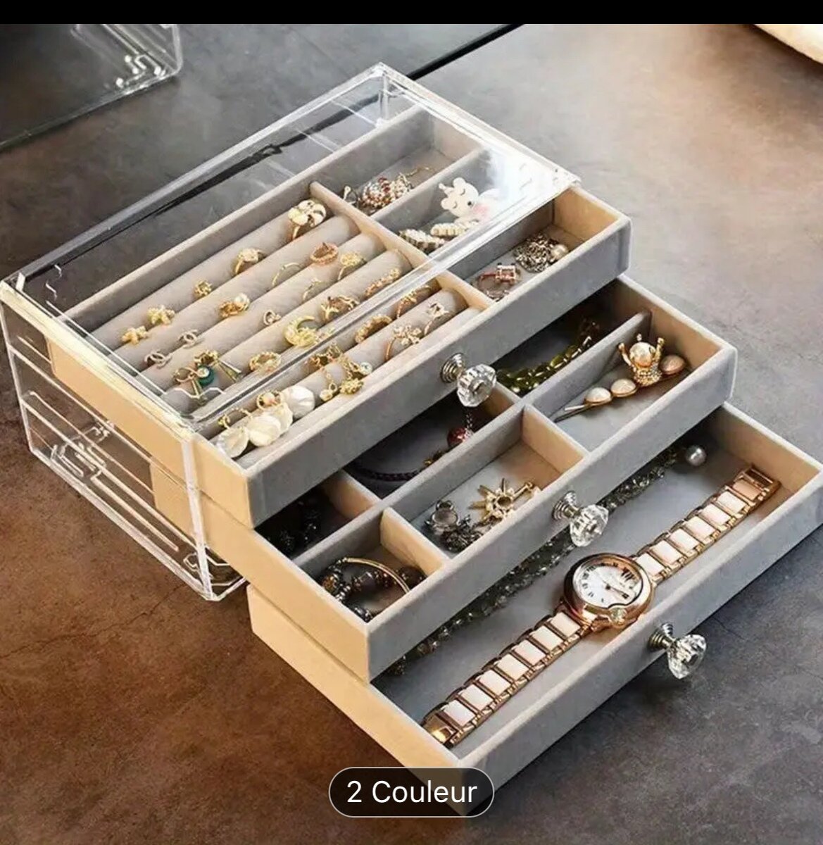 Boîtes à rangement bijoux