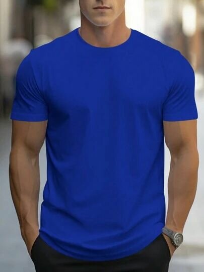 T-shirt bleu pour homme