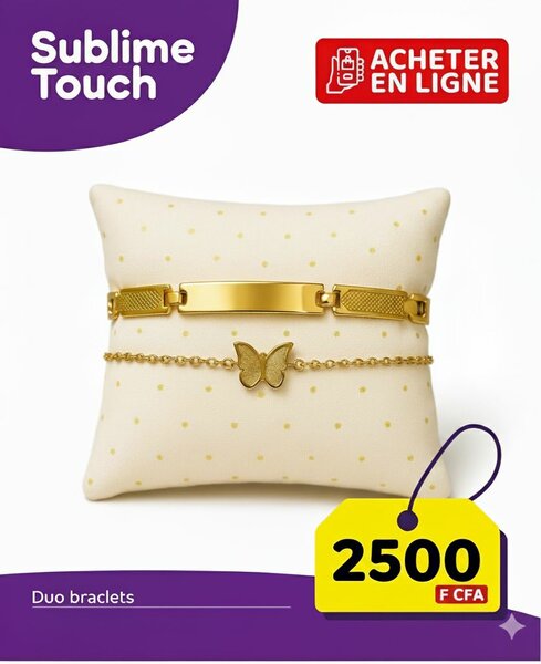 Duo de Bracelets Dorés Luxe