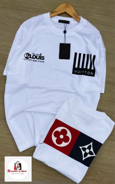 T-shirt blanc design Louis