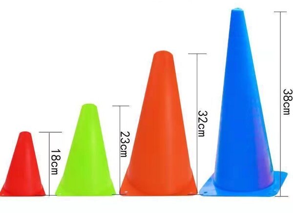 Cônes de sport flexibles et empilables