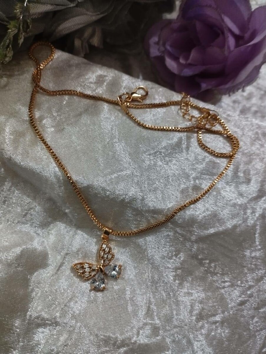 Butterfly china gold neckless/Pendant for Girls Best Birthda