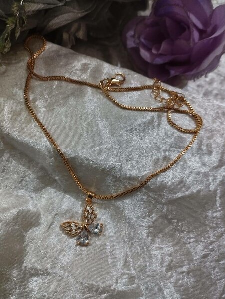 Butterfly china gold neckless/Pendant for Girls Best Birthda