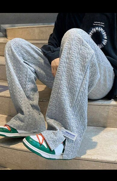 Pantalon de jogging gris pour homme