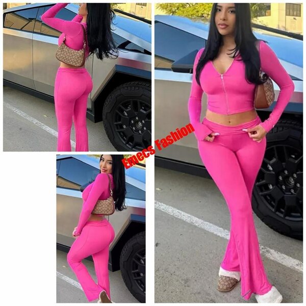 Ensemble sportif rose femme