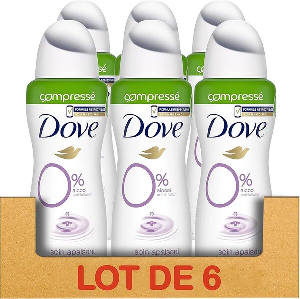 Dove Déodorant 0% Alcool Caresse