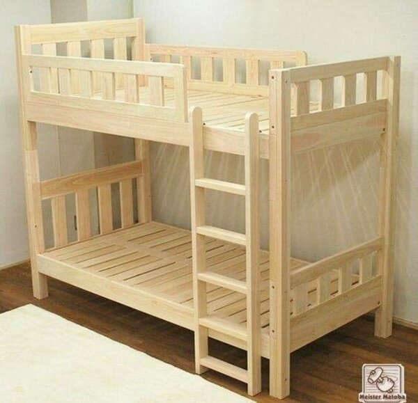 Lit superposé en bois massif