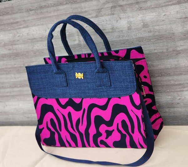 Sac à main en tissu coloré