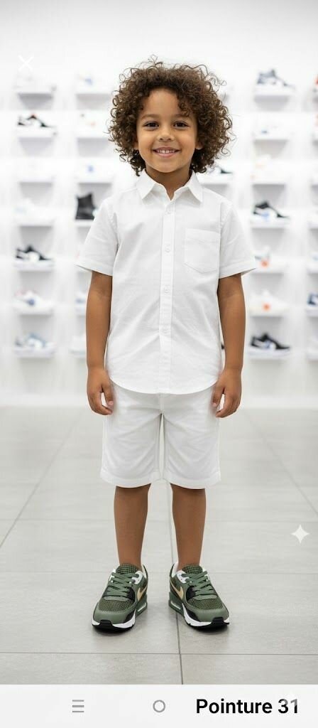 Baskets Enfant Vertes