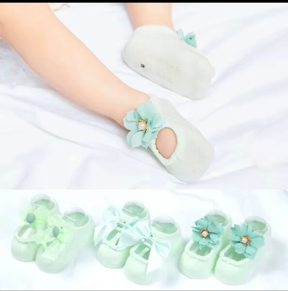 Chaussons Bébé Fleurs Élégantes