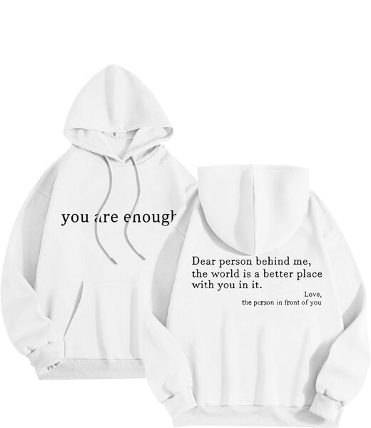 Sweat à messages inspirants